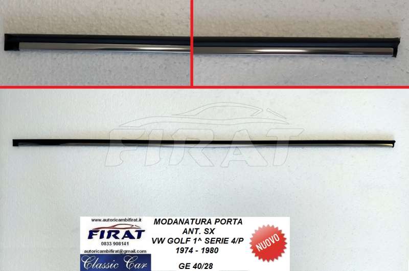MODANATURA PORTA VW GOLF 4P 74 - 80 ANT.SX (40/28)